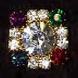 Square Rhinestone Buttons